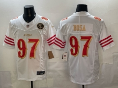 San Francisco 49ers 5th Generation #97 White NFL Jersey- 0840