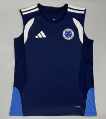 (S-4XL) 26-27 Cruzeiro EC Dark Blue Thailand Training Soccer Vest AAA-5668