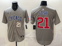 2025 New MLB Chicago Cubs Gray #21  Jersey(logo 1)-0841