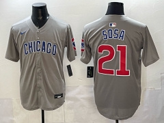 2025 New MLB Chicago Cubs Gray #21  Jersey(logo 2)-0841