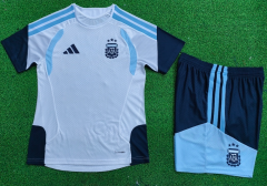 （s-4xl）Player Version 2026-27 Argentina White&Blue Thailand Soccer Training Uniform-9926