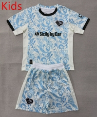 2025-2026 Palermo 2nd Away Light Blue Kids/Youth Soccer Uniform-AY