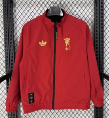 （s-3xl）25-26 Double-sided Manchester United Red Trench Coats-7209