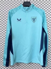 2025-26 Athletic Bilbao Blue Long-Sleeve Thailand Soccer Tracksuit-2044