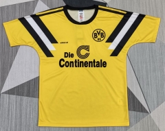 Retro Version 89-90 Borussia Dortmund Home Yellow Thailand Soccer Jersey AAA-3841