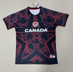 (S-4XL)  2026 World Cup Canada Goalkeeper Red &Black Thailand Soccer Jersey AAA-4728