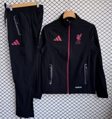 2025-2026 Liverpool Black Thailand Trench Coat Suit-2315