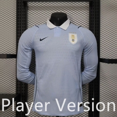 Player Version 2026-27  Uruguay  Home Light Blue LS Thailand Soccer Jersey AAA-888