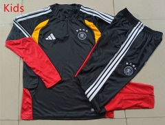 26-27 Germany Black Kids/Youth Soccer Tracksuit-815