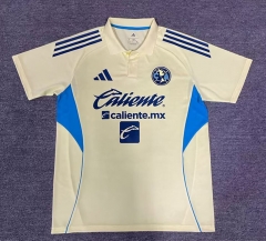 (s-4xl)26-27 Club América Yellow Thailand Polo Uniform-912