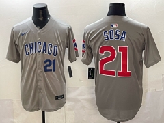 2025 New MLB Chicago Cubs Gray #21  Jersey(logo 3)-0841