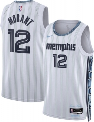 Memphis Grizzlies White#12 NBA  Jersey
