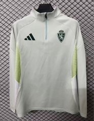 2026-27 Real Zaragoza White Long-Sleeve Thailand Soccer Tracksuit-2044