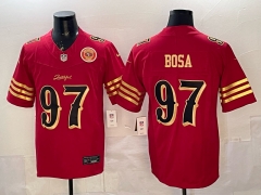 San Francisco 49ers 5th Generation #97 Red NFL Jersey (Logo1) - 0840