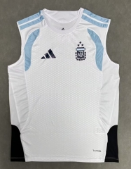 (S-4XL) 26-27 Argentina White Thailand Training Vest Soccer Jersey-7209