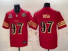 San Francisco 49ers 5th Generation #97 Red NFL Jersey (Logo 4) - 0840