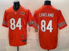 NFL Chicago Bears 3rd Generation Orange #84 Jersey（logo 3）-0840