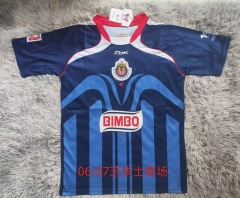Retro Version 06-07 Deportivo Guadalajara  Away Royal Blue Thailand Soccer Jersey AAA-2851