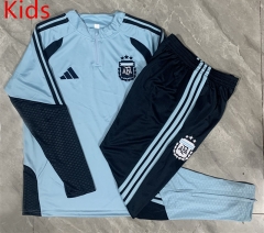 26-27 Argentina Sky Blue Kids/Youth Soccer Tracksuit-815