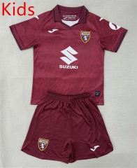 2025-26 Torino Home Red kids Soccer Uniform-AY