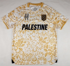 (S-4XL) 25-26 English Palestine Camouflage Tender Golden Yellow Thailand Soccer Jersey AAA-2038
