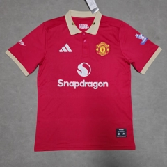 25-26 Manchester United Red Thailand Polo -4728