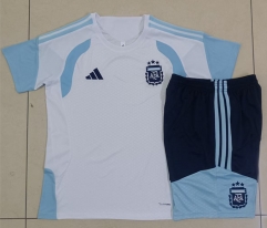 26-27 Argentina White Thailand Short-sleeved Soccer Tracksuit -815