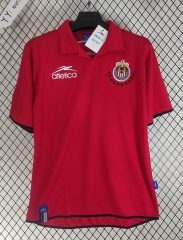 Retro Version 03-04 Deportivo Guadalajara 2nd Away Red&White Thailand Soccer Jersey AAA-2851