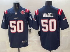 NFL New England Patriots  Royal Blue #50 Jersey-0840