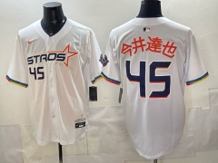 New MBL Astros White #45 Jersey-0840