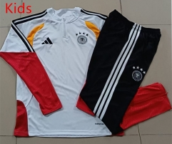 26-27 Germany White Kids/Youth Soccer Tracksuit-815
