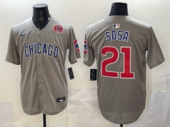2025 New MLB Chicago Cubs Gray #21  Jersey(logo 5)-0841