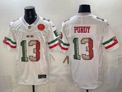 San Francisco 49ers 5th Mexican Flag #13 White NFL Jersey (Logo 2)- 0840