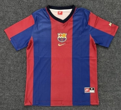 Retro Version 98-99 Barcelona Home Blue&Red Thailand Soccer Jersey AAA-5404