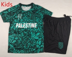 25-26 English Palestine Camouflage Dark Green Kid/Youth Soccer Uniform-2038