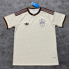 (S-4XL)2026 World Cup Spain Away Beige Thailand Soccer Jersey AAA-4506