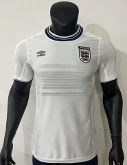 Retro Player Version 99-01 England Home White Thailand Soccer Jersey AAA-0871