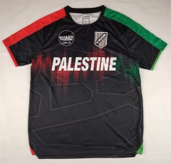 (S-4XL) 25-26 Boeing English Palestine Black Thailand Soccer Jersey AAA-2038