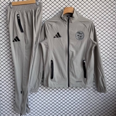 2025-26 Algeria Light Grey Reversible Trench Coats uniform-2315
