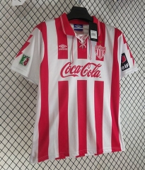 Retro verison 95-96 Necaxa Home Red&White Thailand Soccer jersey AAA-2851