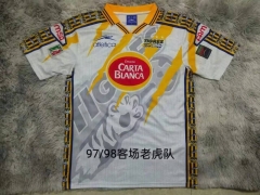 Retro Version 1997-98 Tigres UANL 2nd Away Grey&White Thailand Soccer Jersey AAA-2851