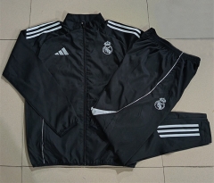 2025-2026 Real Madrid Black Thailand Trench Coat Suit-815