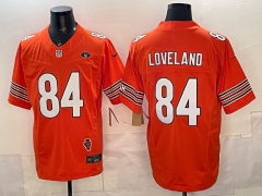 NFL Chicago Bears 3rd Generation Orange #84 Jersey（logo 4）-0840