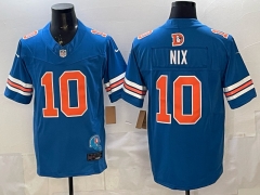 NFL Denver Broncos 4th Generation Retro verison Blue #10 Jersey-0840