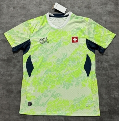 (S-4XL)26-27 Switzerland Away Green Thailand Soccer Jersey AAA-4506(embroidery)