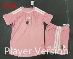 Player Version 26-27 Algeria Pink Kids/Youth Soccer Uniform-416