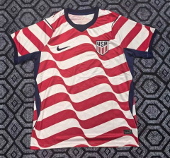 26-27 USA Home Red Thailand Soccer Jersey AAA
