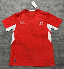 (S-4XL)26-27 Switzerland Home Red Thailand Soccer Jersey AAA-4506(embroidery)