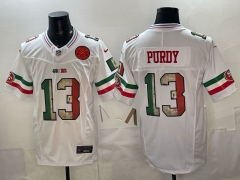San Francisco 49ers 5th Mexican Flag #13 White NFL Jersey - 0840