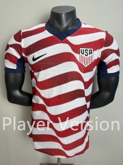 Player  Version 2026-27 World Cup  USA Home Red&white Thailand Soccer Jersey AAA-6352
